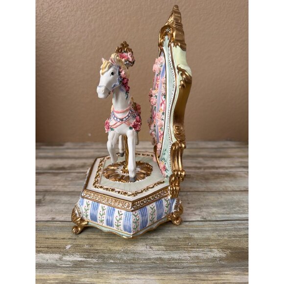 San Francisco Music Box Somerset Carousel Horse Plays Carousel Waltz 1995 w/Box - Picture 7 of 17
